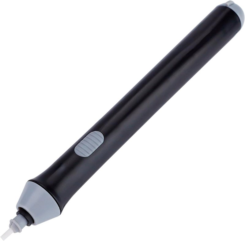 Kodrily 1Pcs 6.8in Electric Eraser, Plastic Automatic Electric Leather Erasers Kit with 20Pcs Refills, Battery Powered Artist Erasers, for Artists Drawing, Sketching (Black) - Image 1